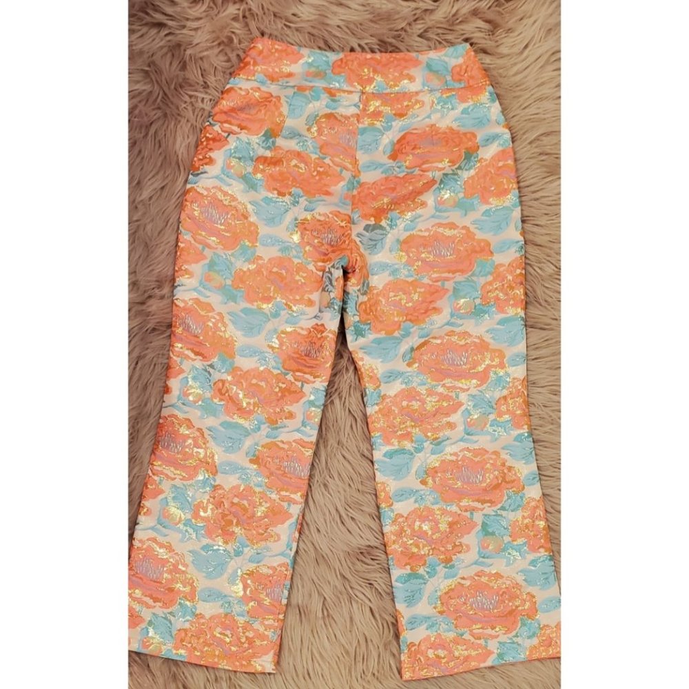 FOR LOVE AND LEMONS Jackpot Brocade Floral Pants - Picture 4 of 5